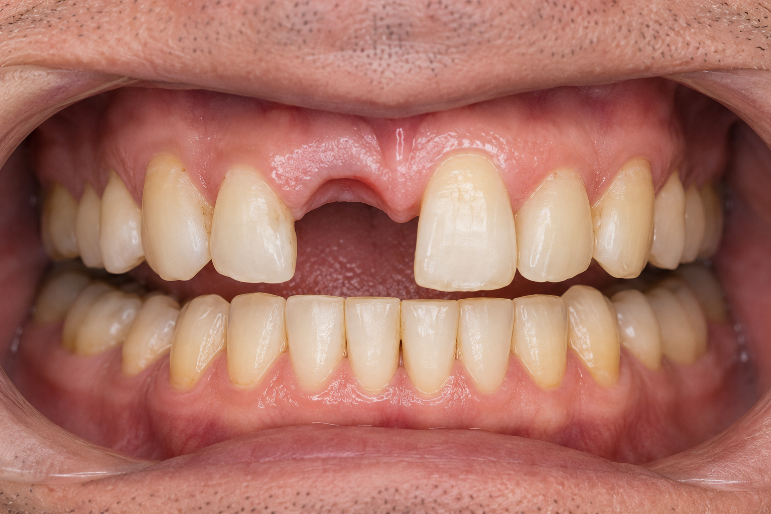 Dental implant before treatment