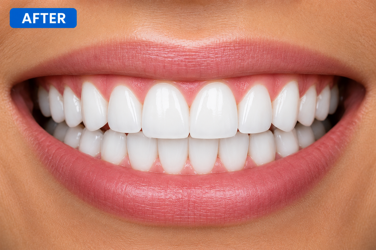 Smile makeover after treatment