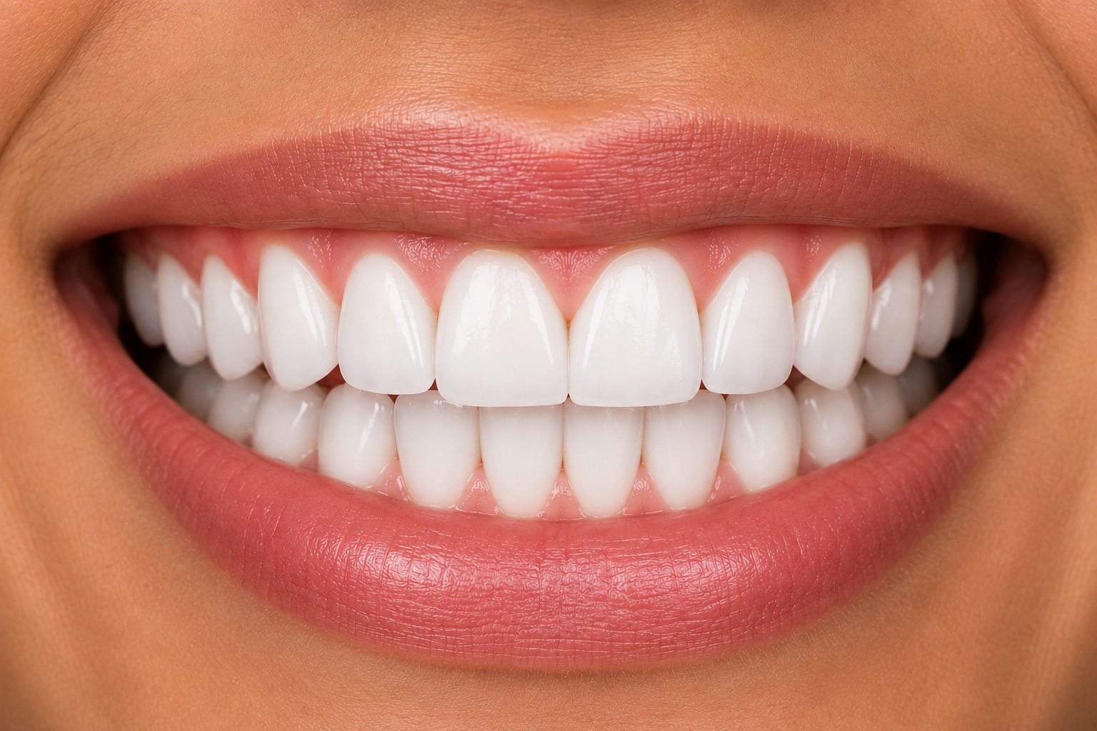 Full smile transformation after treatment